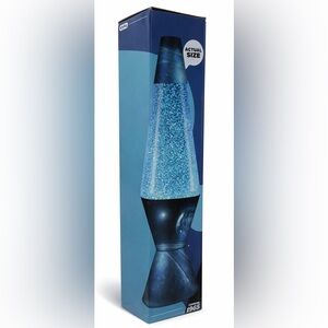 Blue and Silver Glitter Lamp